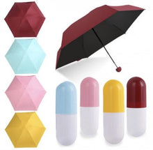Load image into Gallery viewer, مظلة بتصميم كبسولة قابلة للطي للحماية من المطر والشمس
